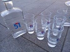 Lot de 6 Verres et 2 Carafes