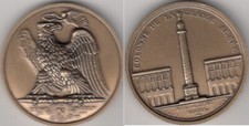 Médaille Française en bronze du XX Siècle Napoléon Bonaparte Empereur