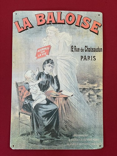 Plaque publicitaire baloise - publicitaire,