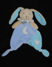 🐰Doudou lapin plat bleu