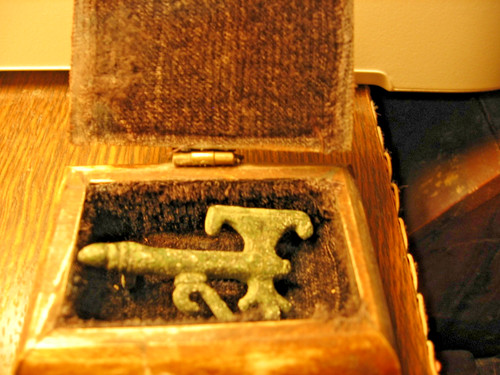 Petit coffre ancien os - en,
