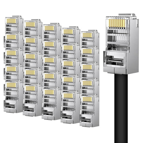 25pcs connecteur rj45 - connecteur, cat6