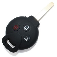 Housse De Clé SC Noire En Silicone Pour Clé De Voiture Télécommande