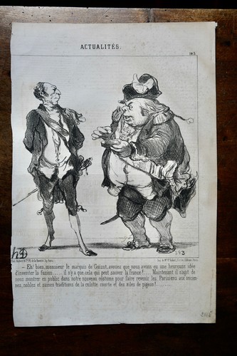 Daumier lithographie originale - daumier,