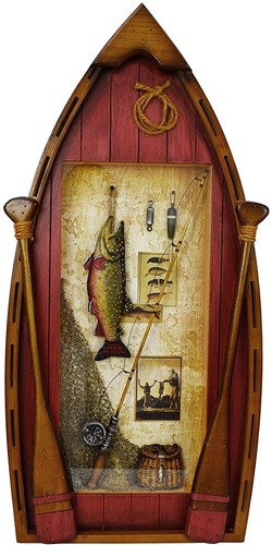 Rustic nautical wooden boat - rustic,
