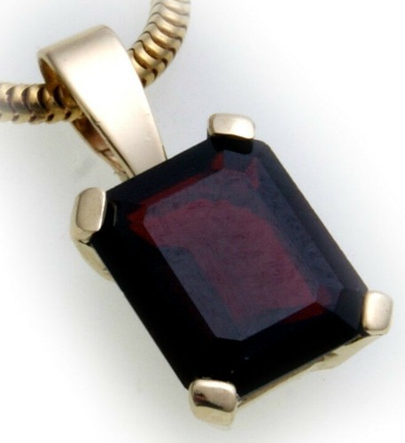 Pendentif grenat or - pendentif, en