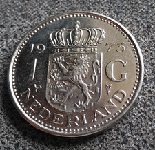 Pays Bas 1 Gulden 1973 Nickel KM:184a [2650]