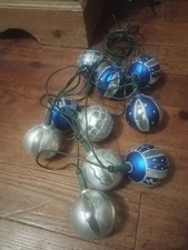 Guirlande ancienne électrique lumineuse sapin Noël 10 lampes Boule De Noël 