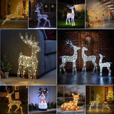 Noël Renne Extérieur Intérieur Décoration LED - Divers Tailles & Formes