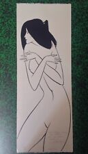 Lithographie DANIEL SCHINTONE Frileuse asiatique numérotée 48/50 dédicacée 