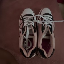 Men's White and Black Lace Up