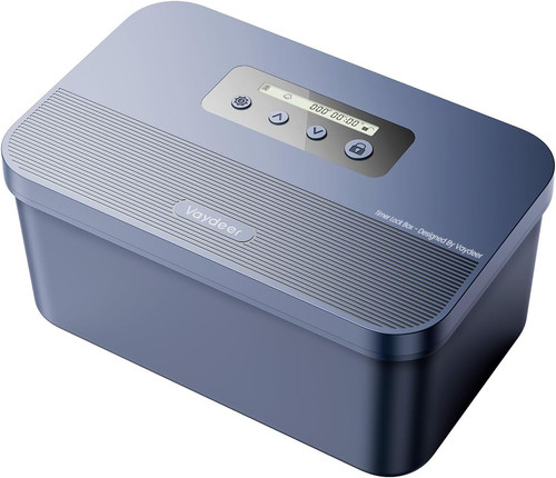 Timed lock box with - lock,