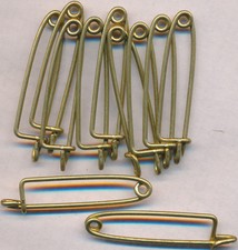 Epingles pour insignes, 35 millimètres, lot de 10 exemplaires (10131)