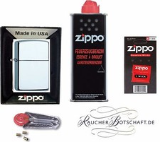 Zippo Chrome Poli SET +
