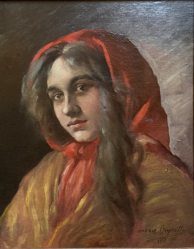 Tableau ancien portrait - , jeune