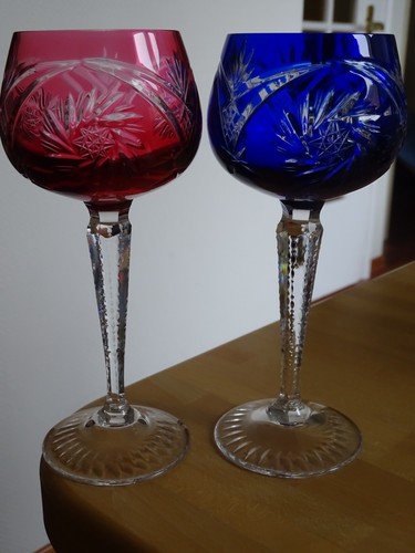 Anciens verres vin couleur - vin,