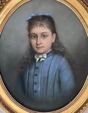 Ancien Tableau  portrait de