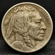 5 CENTS BUFFALO NICKEL 1917