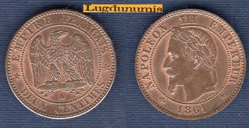 Centimes napoléon iii - 2, 1861
