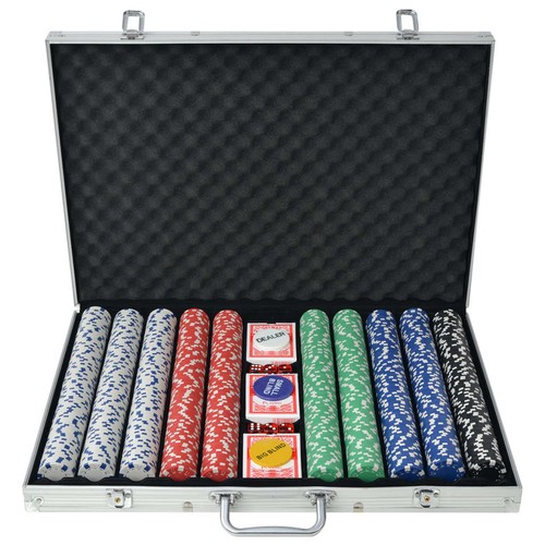 Jeu poker avec 1000 - 1000, jetons