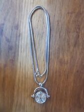 Corocraft Montre Pendentif Vintage Ancienne Avec Chaine Fonctionne P1208