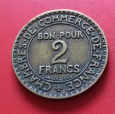 Monnaie France 2 Francs 1922 Commerce et Industrie  KM#877 [1532]