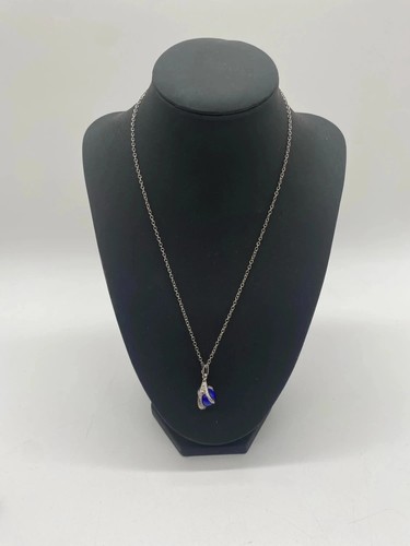 Bd1 collier argenté pierre - bd1-,
