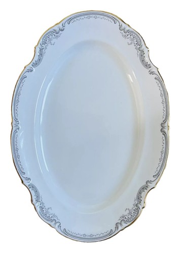 Plat service ovale ancien - service,