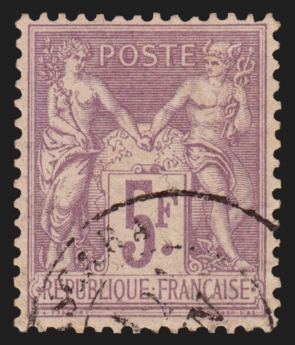 Sage 5fr violet sur - n°95,,
