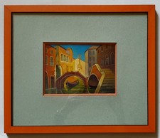 Tableau moderne Pont à Venise de Toffoli