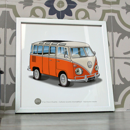 Poster combi samba orange - poster,