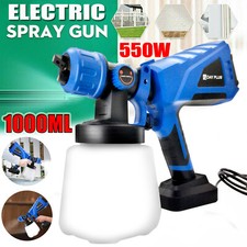 Système pulvérisation peinture Pistolet électrique 550W rénover 1000ml pour Mur