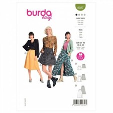 BURDA 6027 JUPES Pour Femmes Patron De Couture Tailles 8 - 22 SUPER FACILE