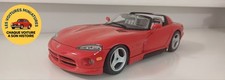 Dodge VIPER RT/10 1992 Burago 1.18 - Miniature rouge - Rare Vintage Collector 