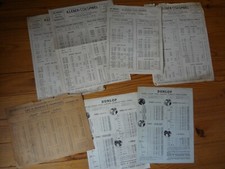 Lot ancien Tarif Pneu DUNLOP
