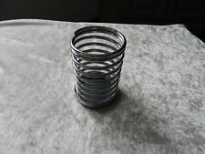 Ancien pot à crayon stylo ressort métal chromé design Yonel Lebovici année 1970