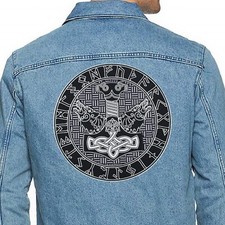 Thor's Hammer back patch with