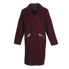 Maje women burgundy zip wool - women's,