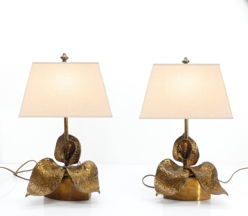 Paire lampes florales en - florales,