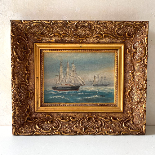 Tableau peinture huile sur - peinture,