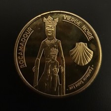 Pièce Jeton Médaille Rocamadour Vierge Noire  Cite Du Vertige 