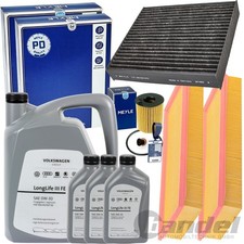 Meyle Kit D'Inspection + Original 0W30 Huile pour VW Touareg 7P5, 7P6 3.0 V6 Tdi