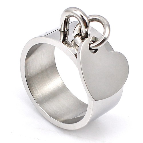Bague neuve breloque medaille - neuve,