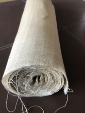 Coupon de tissu coton et crin de cheval beige 17 M x 60 cm