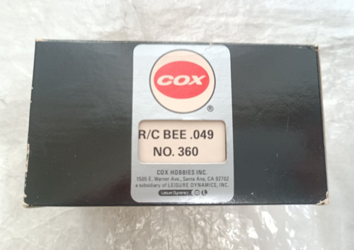 Cox bee 049 airplane - bee, .049