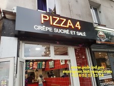 ENSEIGNE LED RESTAURANT PIZZA