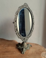 Miroir ovale pivotant sur pied