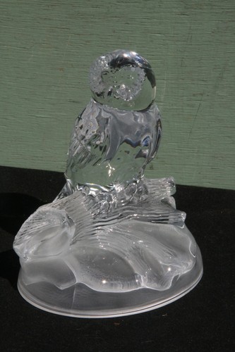 Chouette verre cristal - chouette, ou