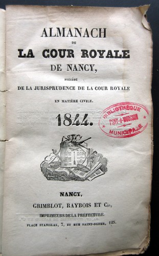 Almanach cour royale - cour,