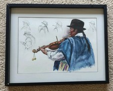 Tableau Musicien Peru